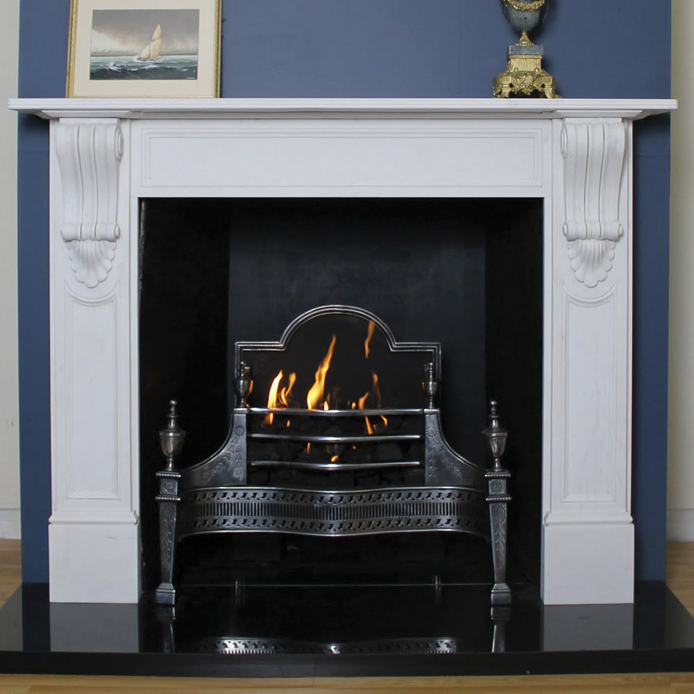 White marble William IV mantel